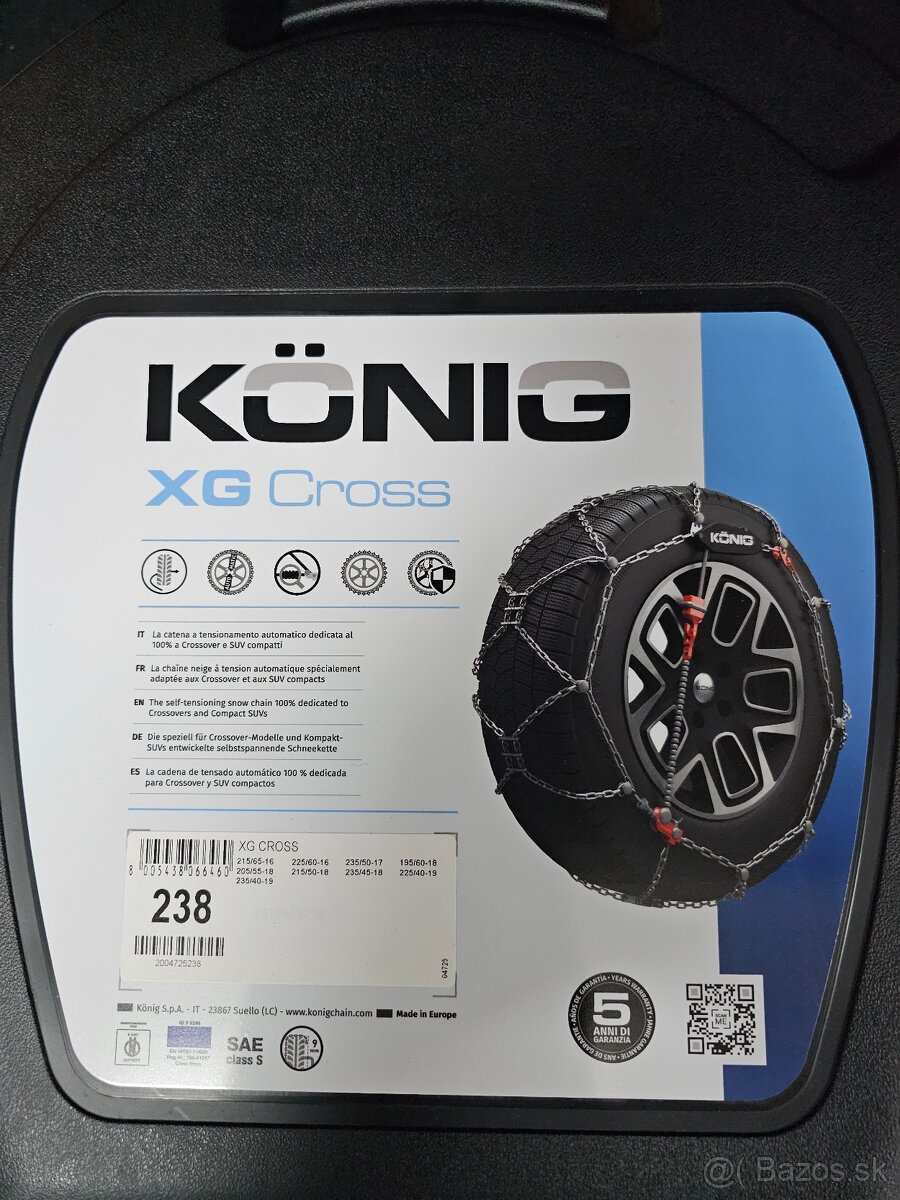 snehové reťaze Thule König XG Cross 238 - 2