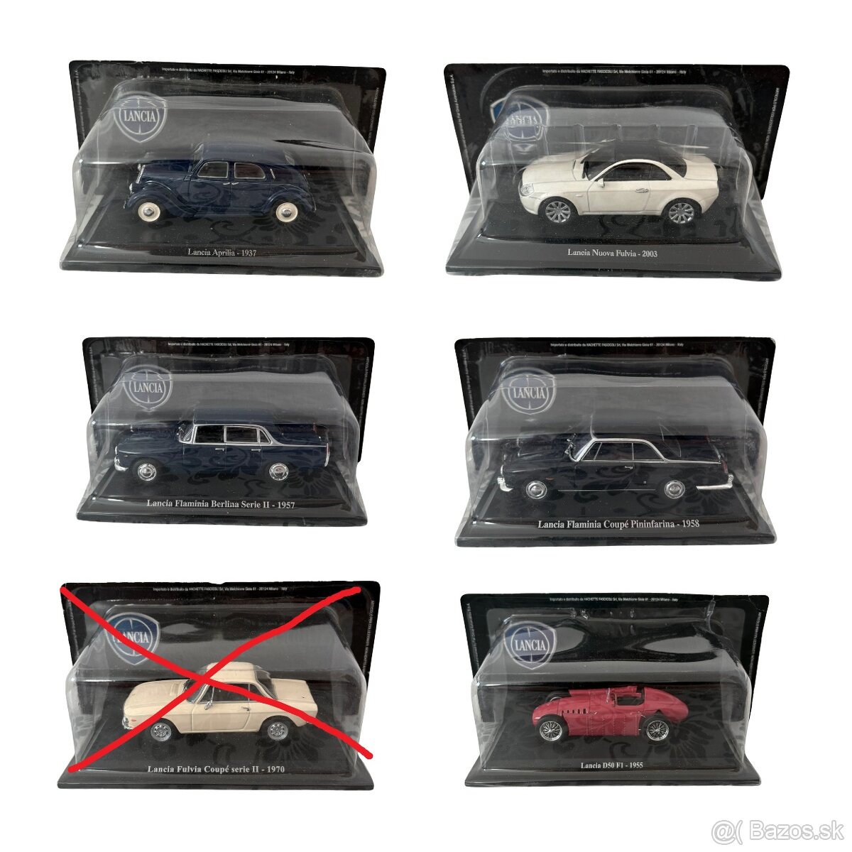 Zberateľské kovové modely Lancia v mierke 1:43 - 2