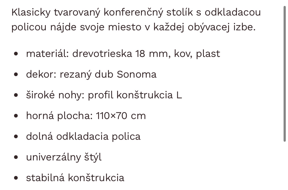 Konferenčný stolík - 2