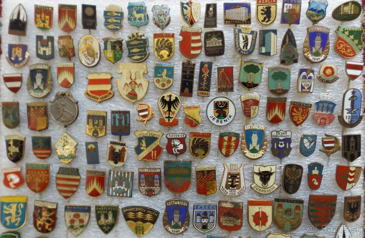 odznaky - turistika, heraldika, příroda, hrady, lázně, erby - 2