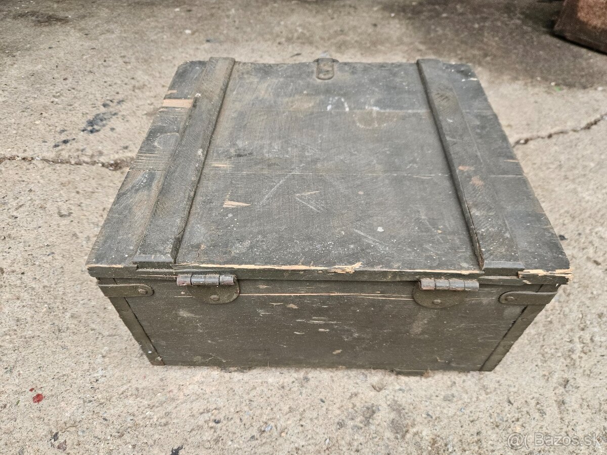 Vojenska drevena krabica bedňa 6. - 2