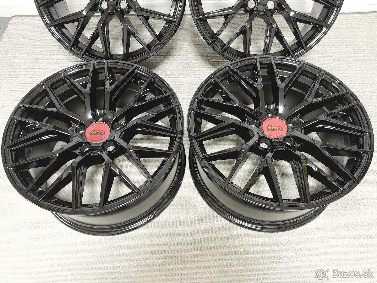 Alu disky R18 5x112 ET45 8J MAM RS4 BP Seat Audi Vw Škoda - 2
