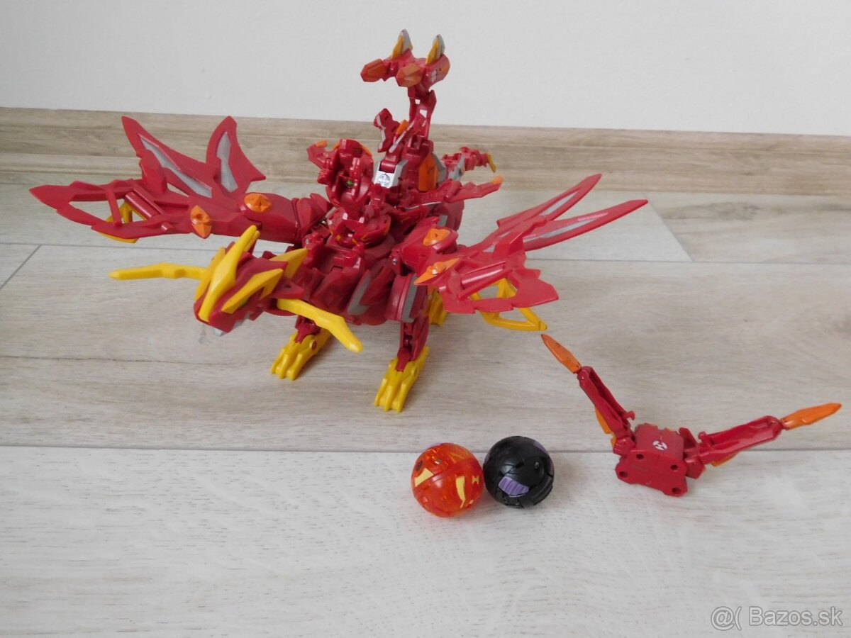 Bakugan drak červený- 30 cm, - 2
