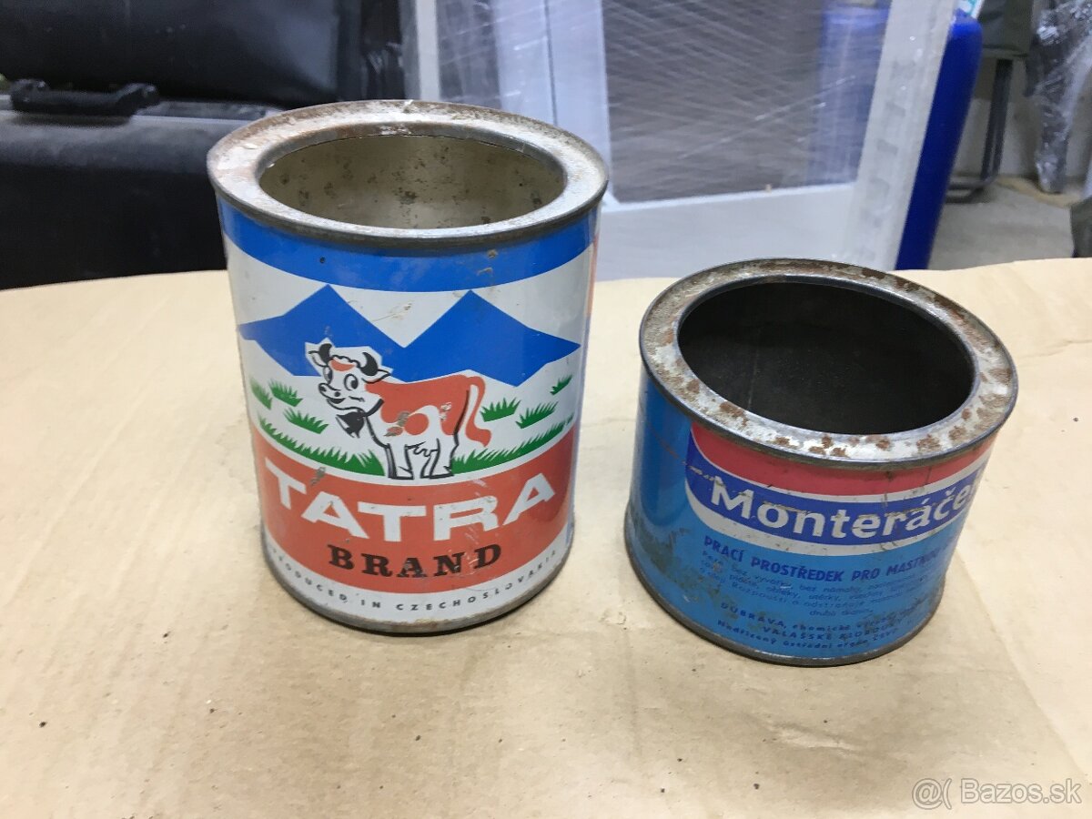 Staré plechové dôzy - 2