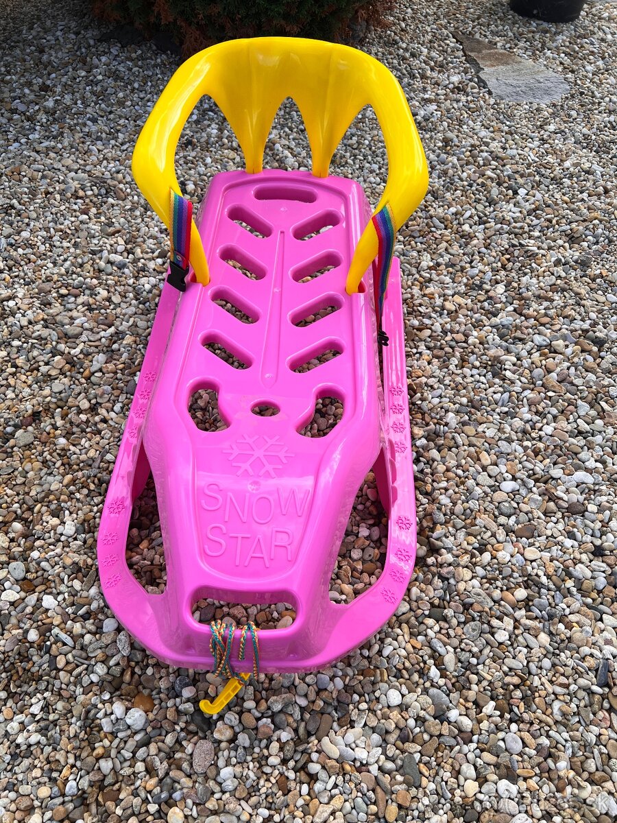 Plastové sane s operadlom - 2