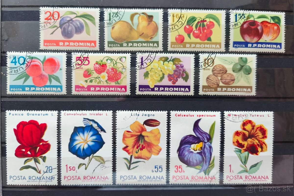 Známky kvety Rumunsko - 2