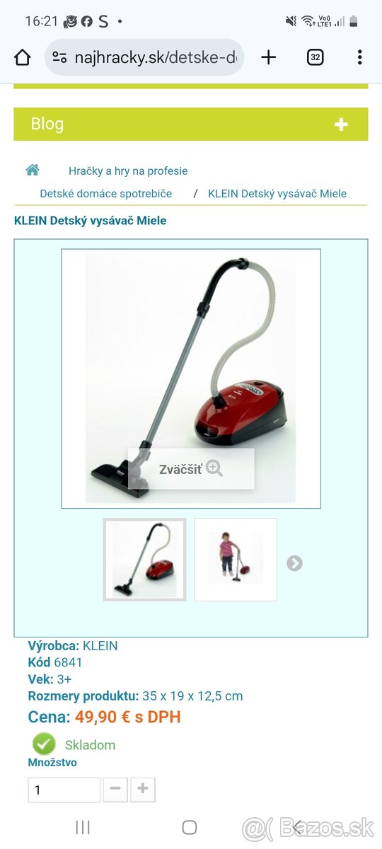 Detsky vysávač Miele - 2