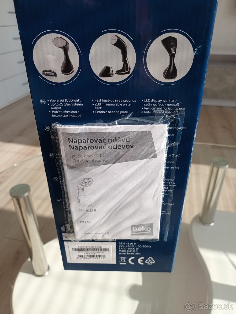 Beko naparovač odevov - 2
