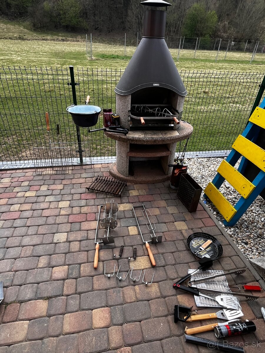 Záhradný krb Norman + prislušenstvo - 2