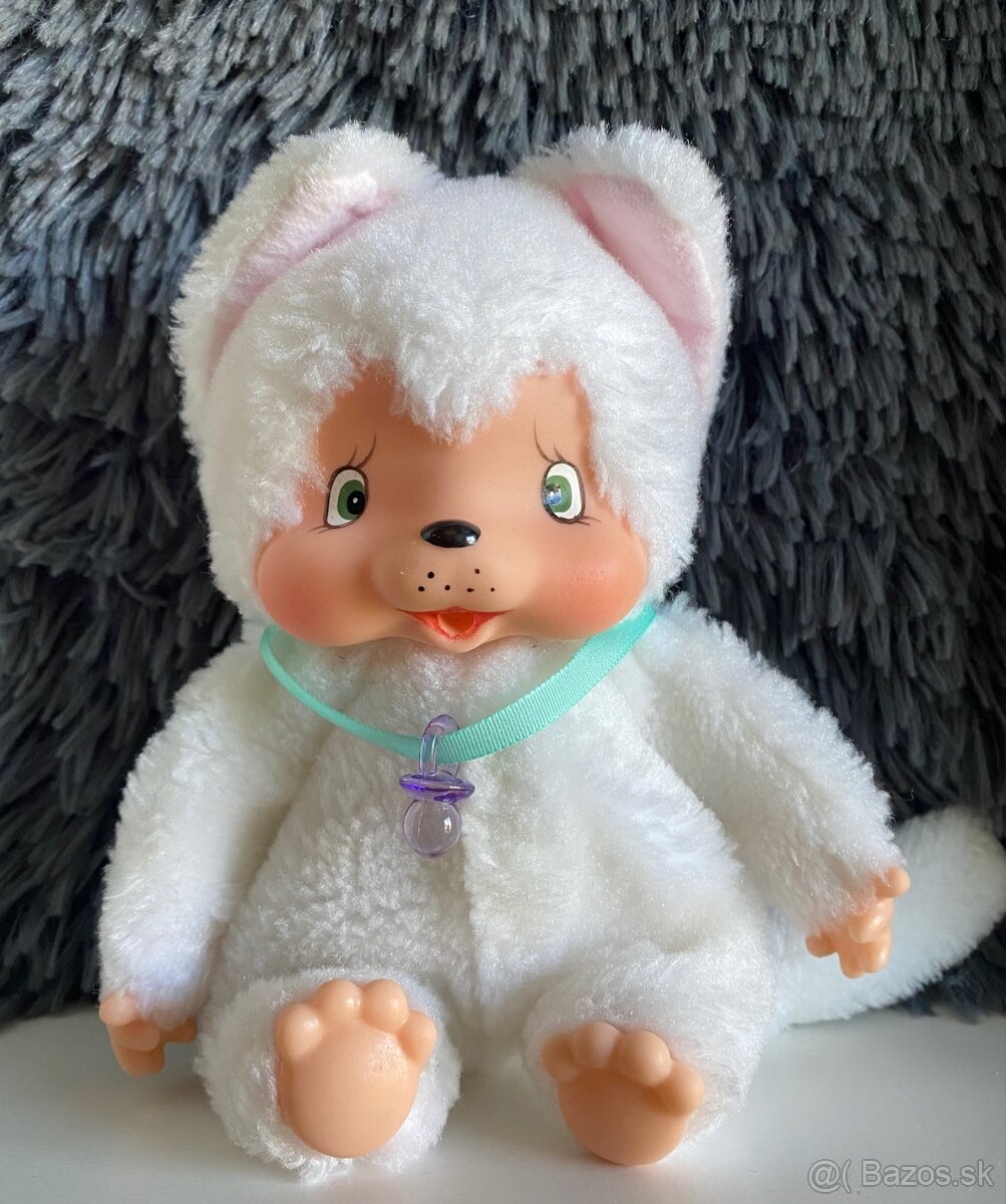 Biely moncici monchichi monchhichi moncicak - 2