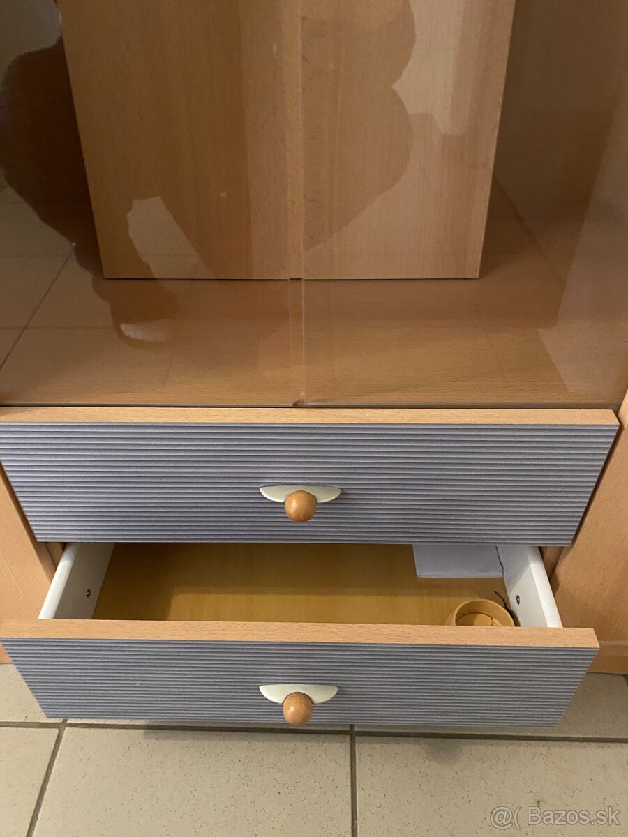 vitrína so sklenenými dvermi - 2