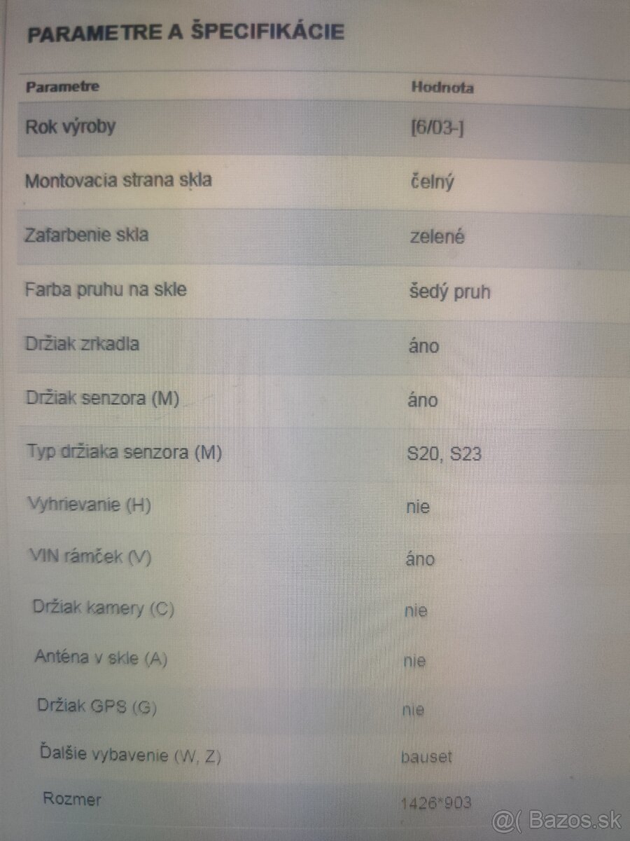 Mercedes c w203 okno - 2