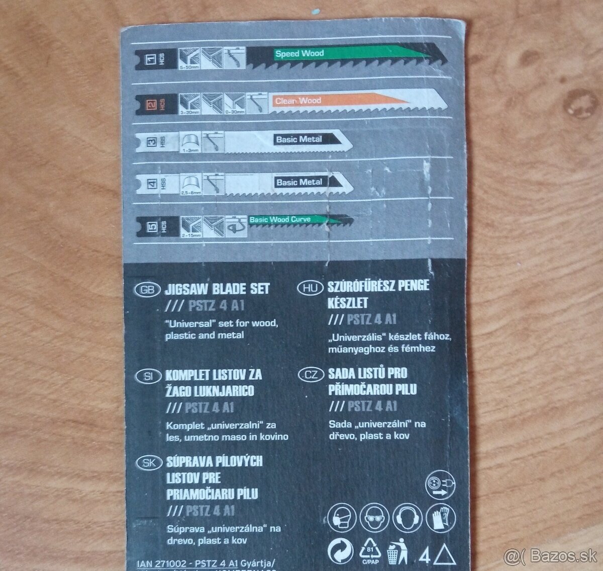 Pílové listy do priamočiarej píly - 2