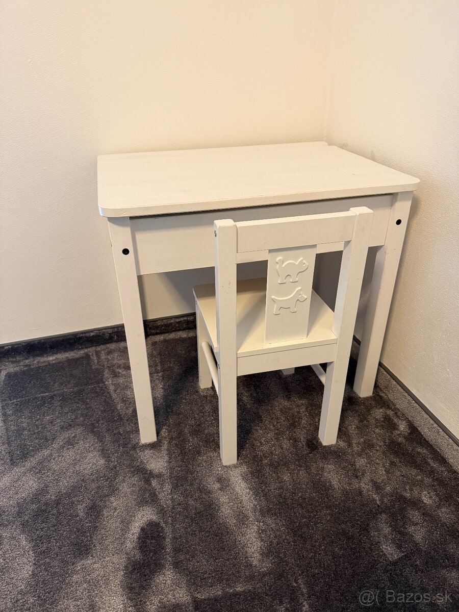 Detský stôl a stolička do 6 rokov IKEA - 2