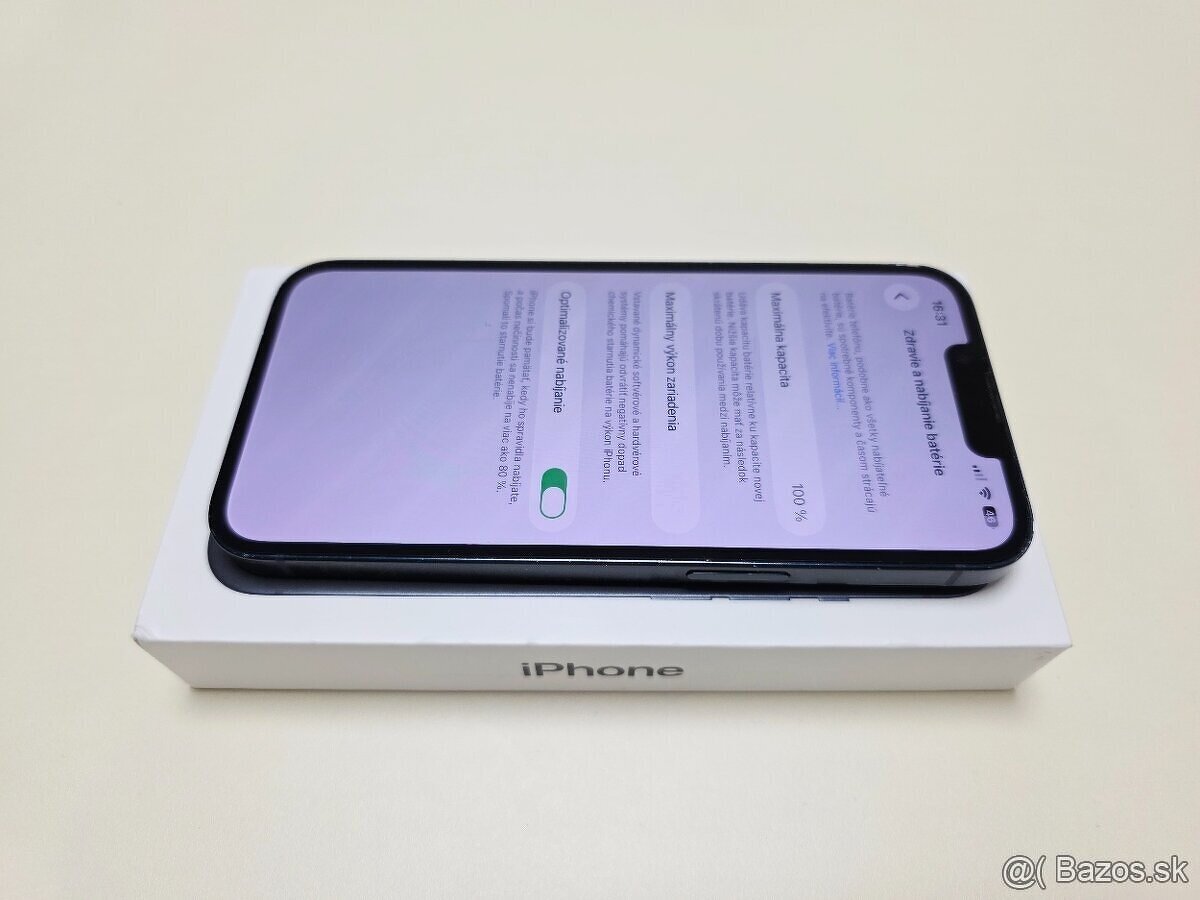 APPLE IPHONE 13 128GB MIDNIGHT,BATERKA 100% - 2