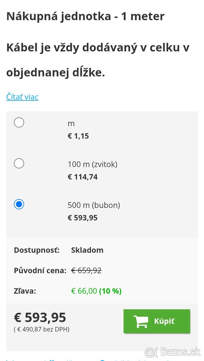 Pv kábel 4mm 500m - 2