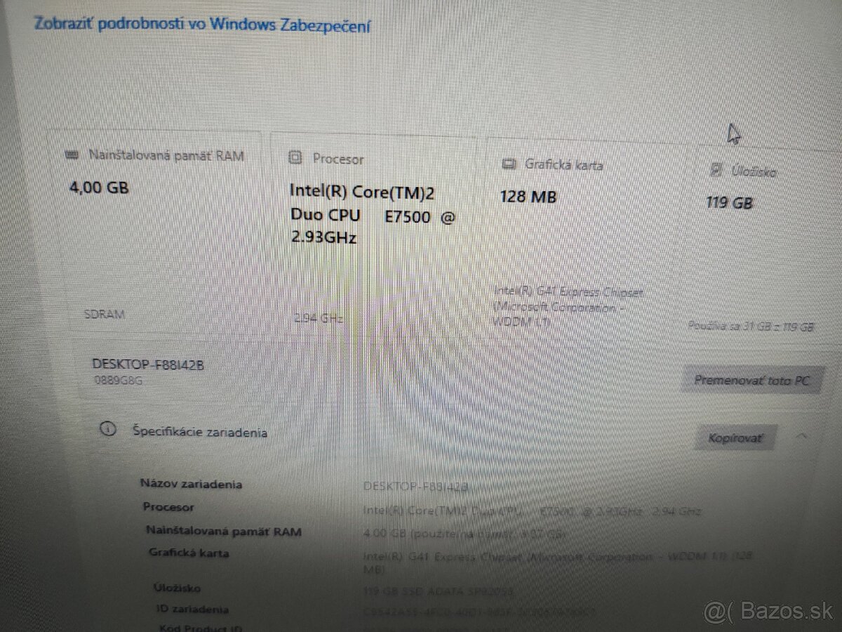 Pc Intel Pentium Core2Duo E7500 - 2