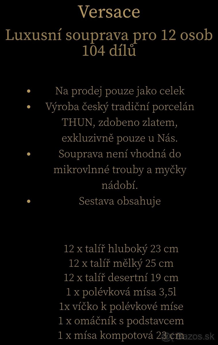 Luxusná porcelánová súprava - 2