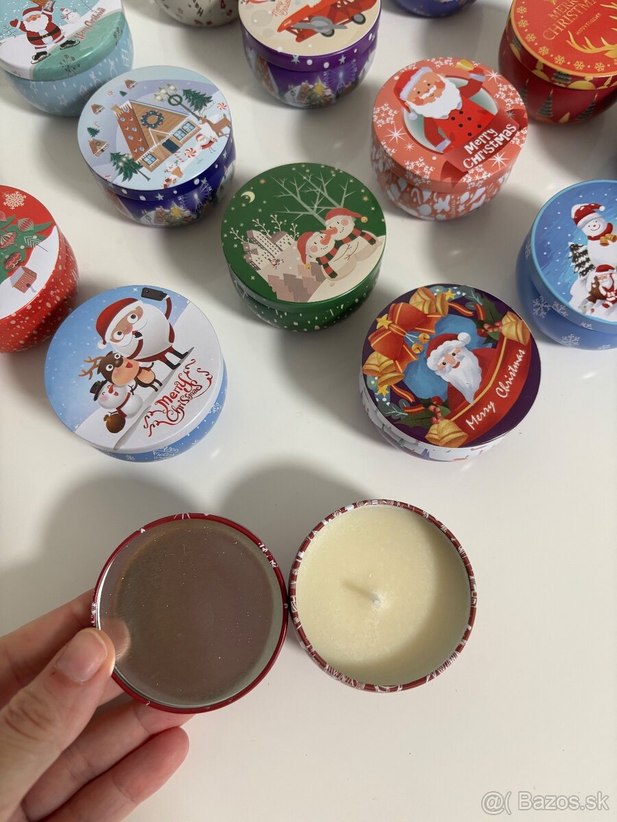 Krásne vianočné voňavé sviečky 1ks - 2