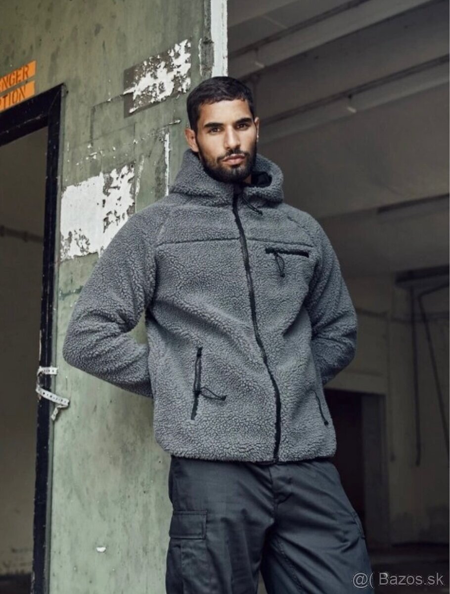 BRANDIT Teddyfleece Worker Jacket Antracit - 2