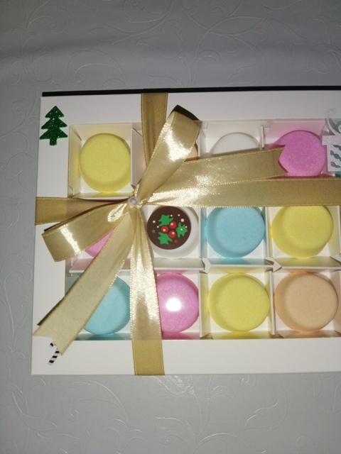 Vianočná darčeková krabička šumiviek do kúpeľa - 2