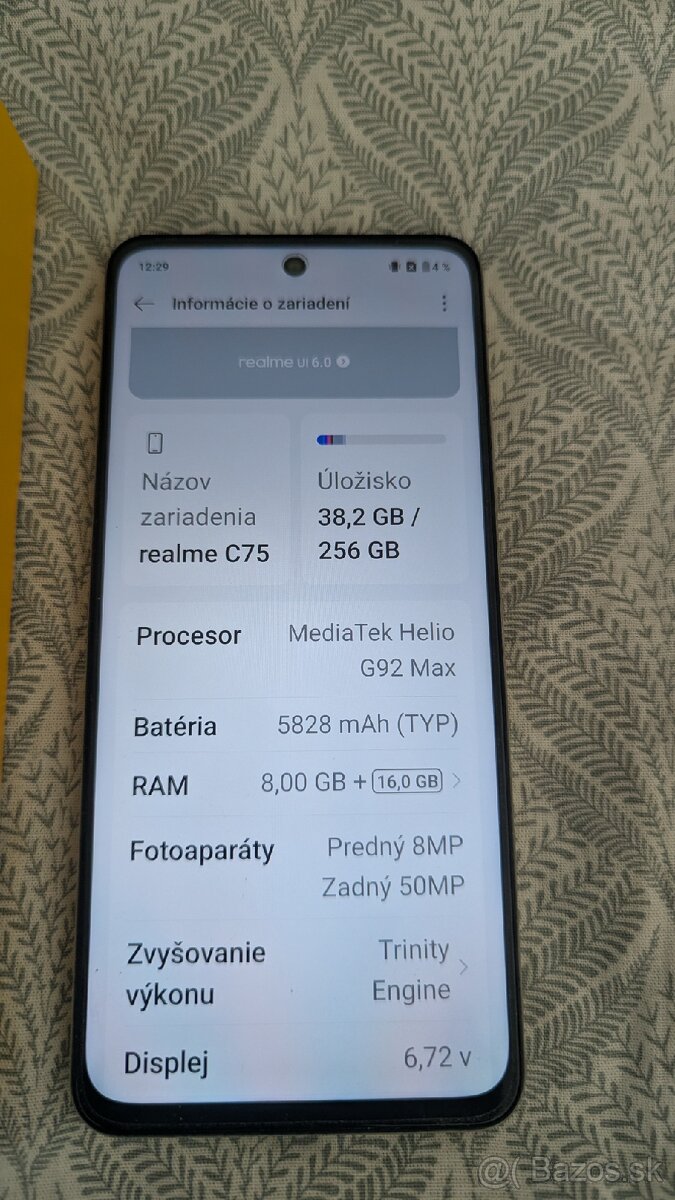 Predám Realme C75 8/256gb top stav záruka - 2