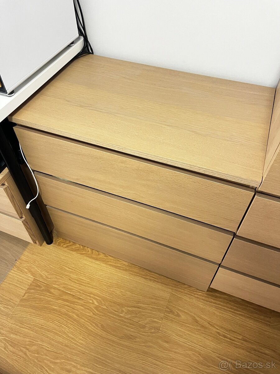 Predám 2 komody MALM (IKEA) - 2