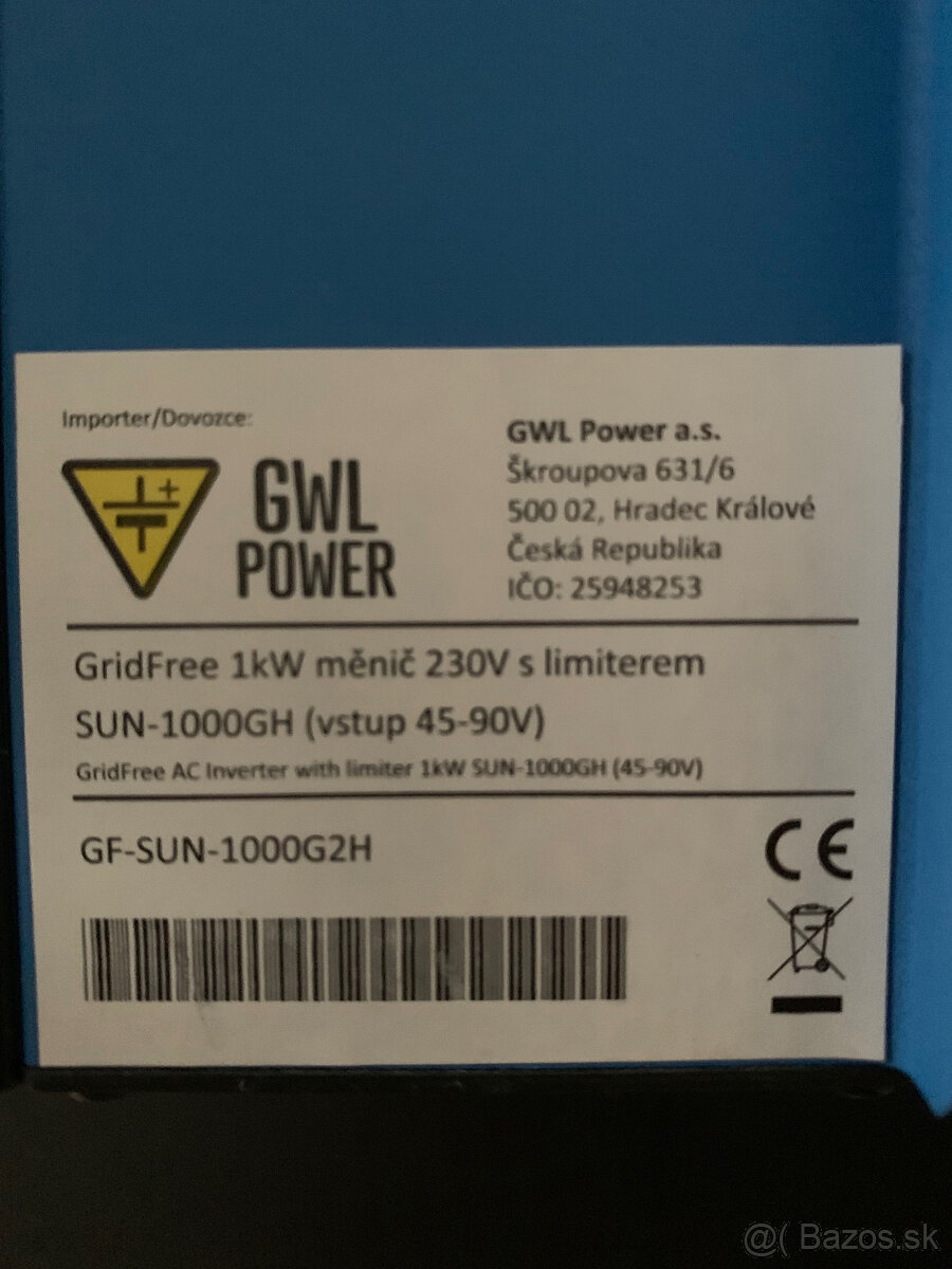 Fotovoltaický menič 1 kW – GridFree, on-grid - 2