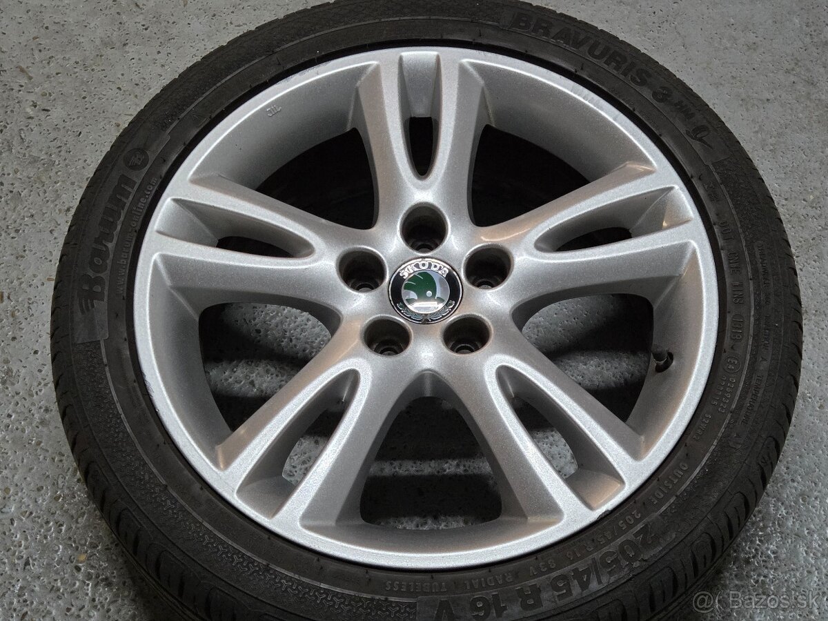 sada 16" ŠKODA (5x100) + 6x pneu - 2