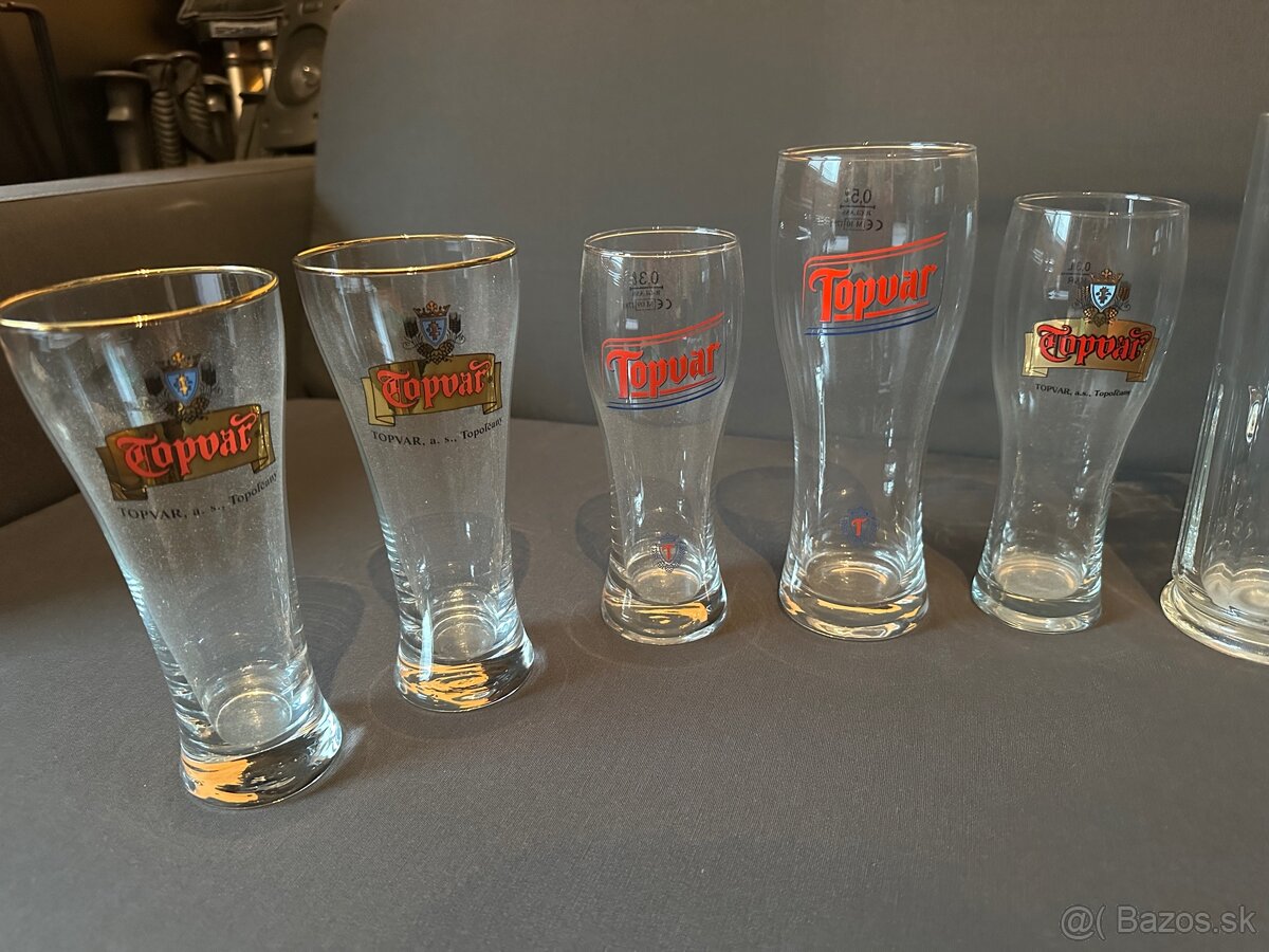 Predám pivové poháre Topvar - 2