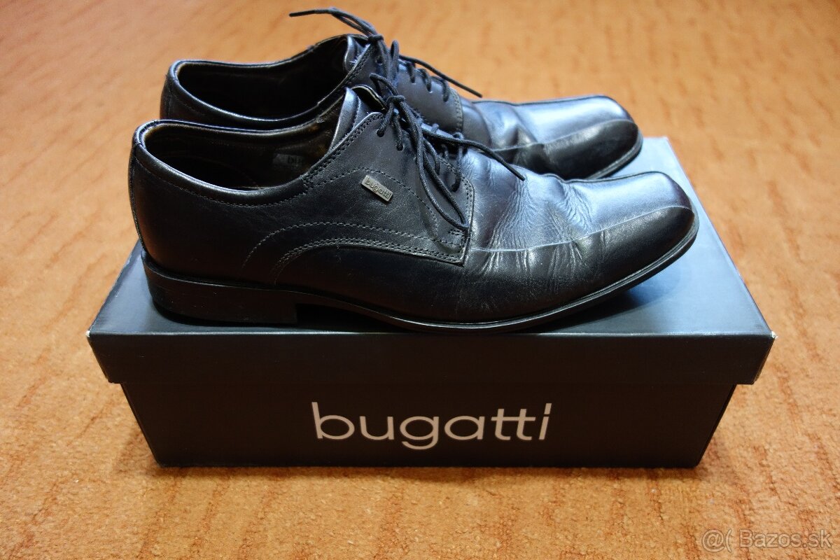 Kožené poltopánky bugatti veľkosť 40 - 2