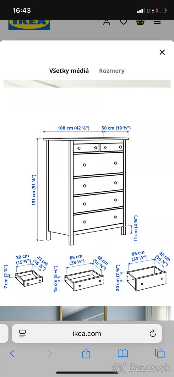 Hemnes komoda - 2