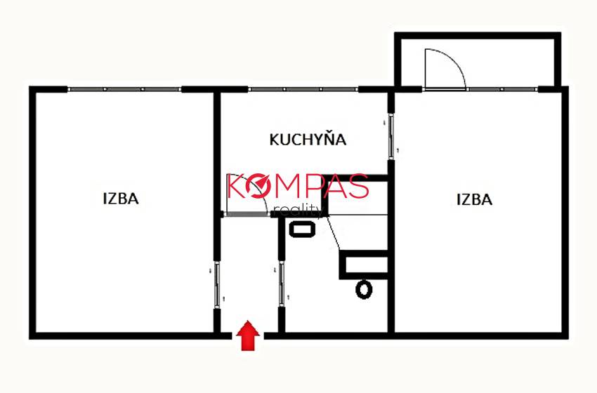 NOVÁ CENA 2-IZB. BYT S LODŽIOU PO REKONŠTRUKCII A KOMPLETNE - 2