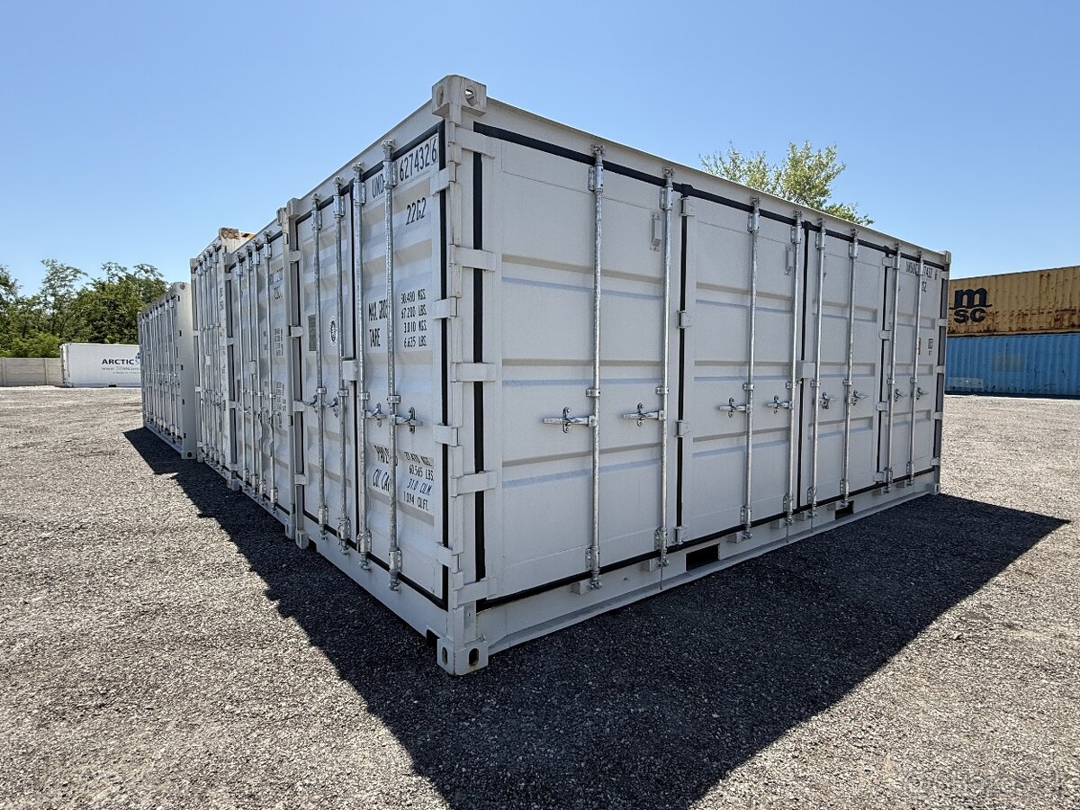 Predám lodný kontajner 20'Side Door RAL7035 - 2