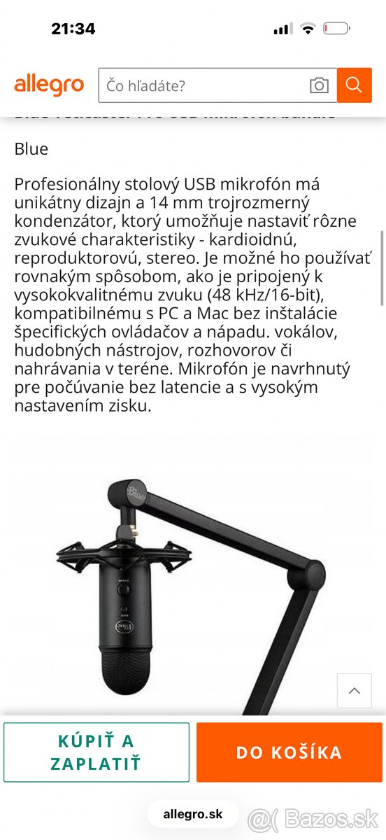 Yeti Blue Yeticaster Pro USB mikrofón bundle - 2