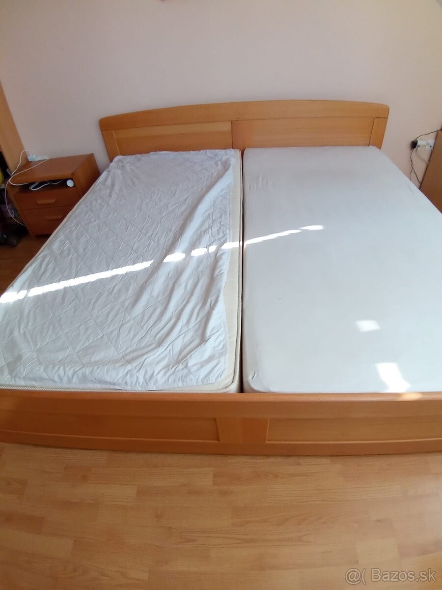 Predám manželskú posteľ buk - 2