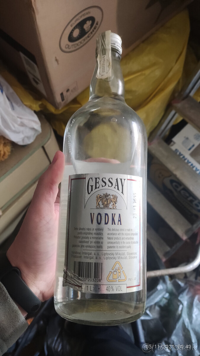 Gessay Vodka 1l 30-ročná - 2