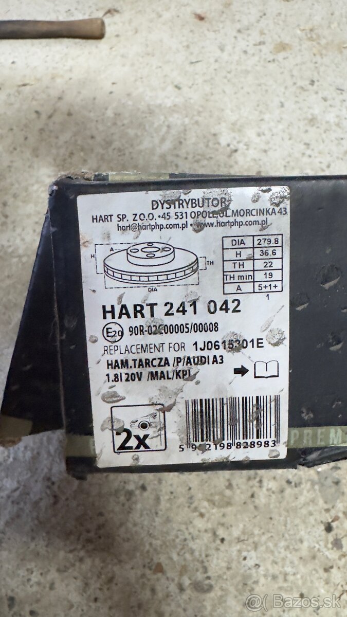 Brzdové kotúče Hart Premium 280mm - 2