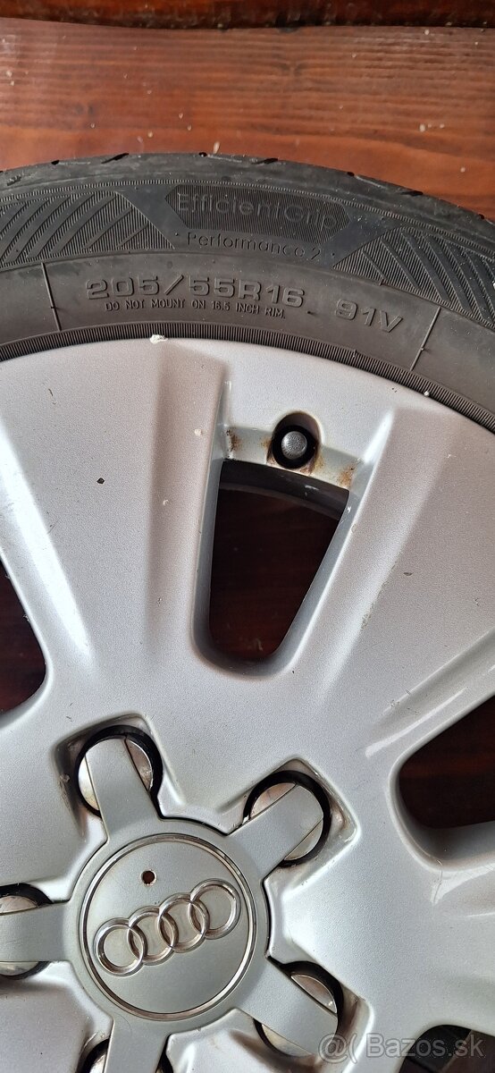 Predám letnu sadu kolies 205/55 R16 - 2