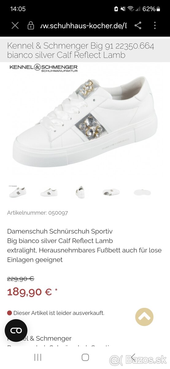 Kennel & Schmenger botasky tenisky Velkost 41 - 2