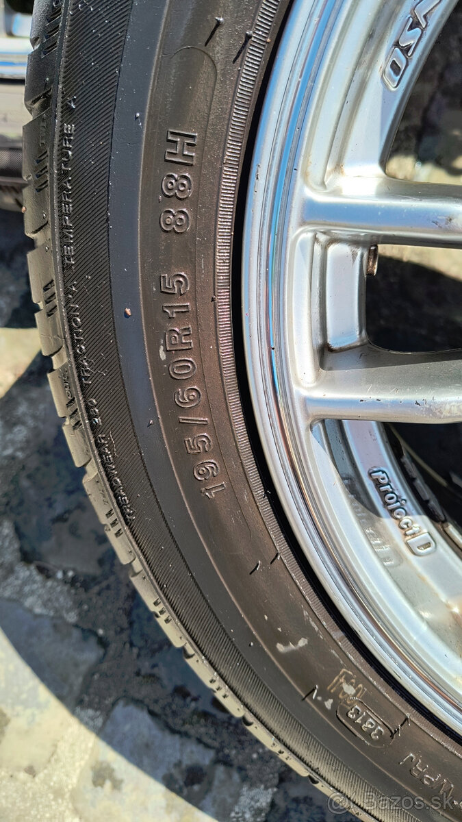 Predám zachovalé kolesá na hliníkových diskoch Lenso PD8 - 2