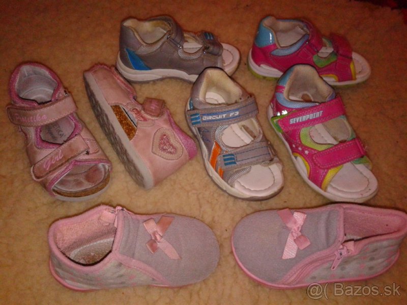 topánky, sandálky, čižmy č. 22, VD 14cm - 2