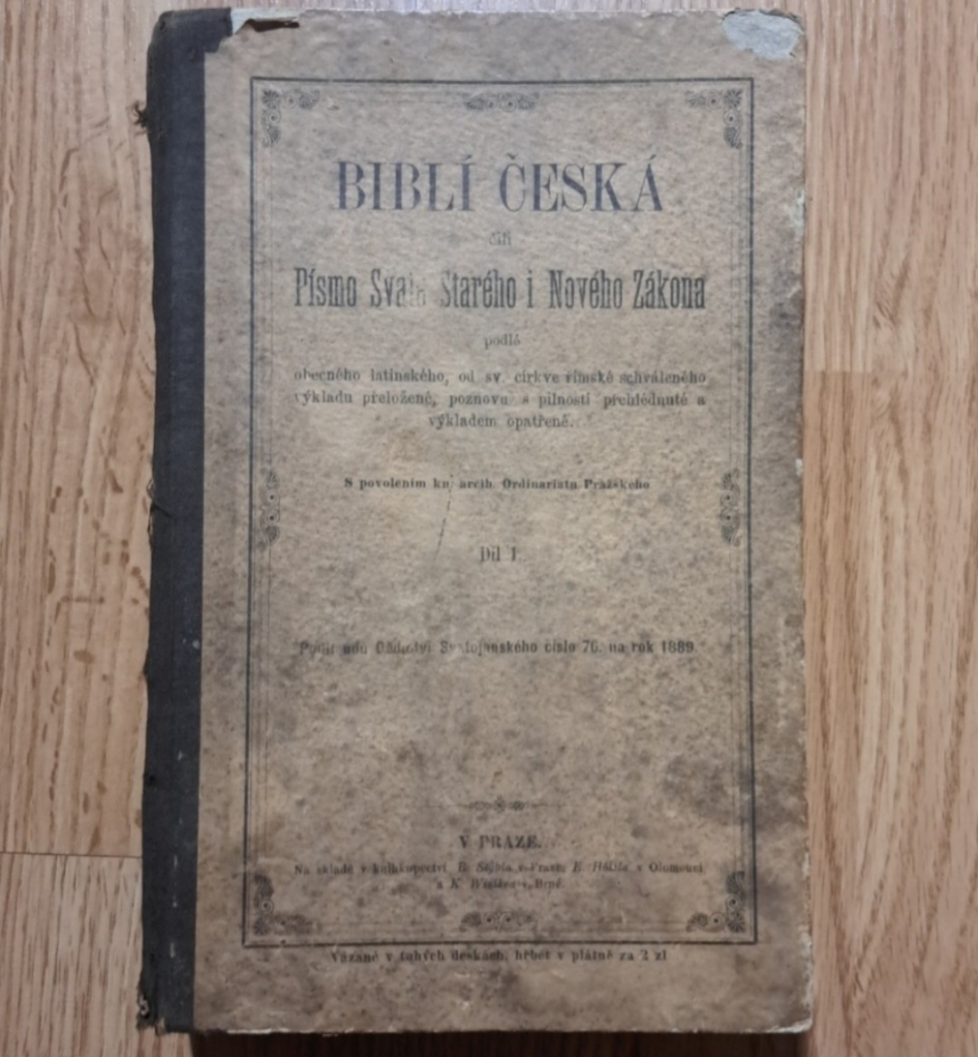 Starožitná Biblia Česká - 2
