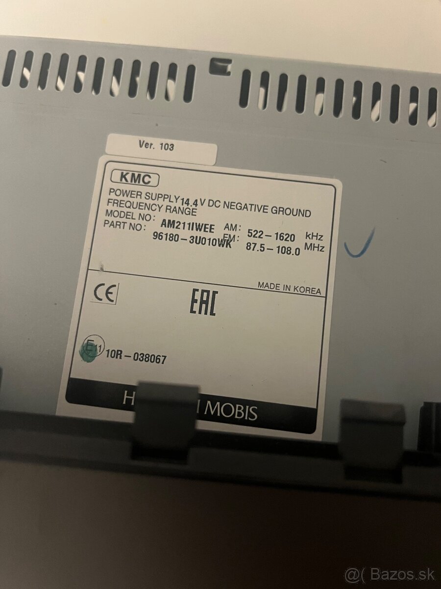 Originálne autorádio KIA Sportage 2014 – Bluetooth, CD, MP3 - 2