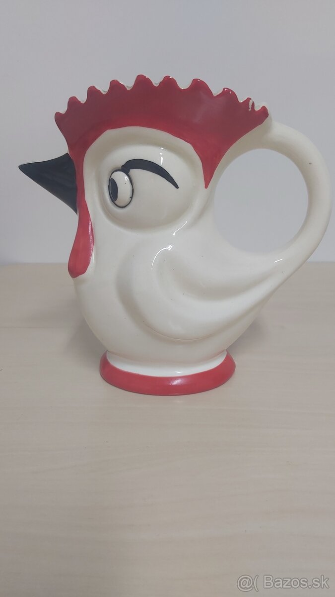 Retro kohút Made in Czechoslovakia značený hand painted - 2