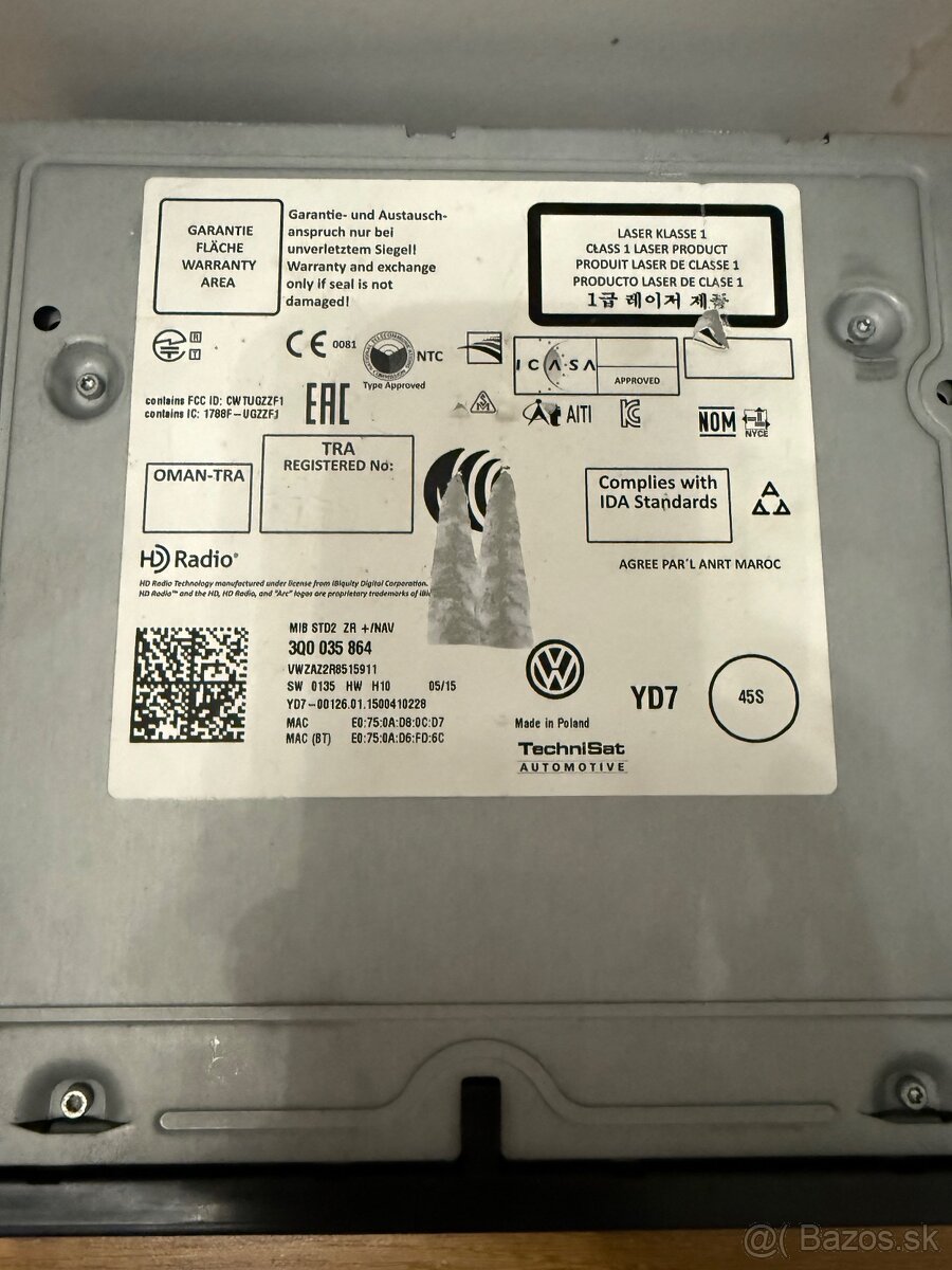 MIB2 VW 3Q0035864 Discover Media - 2