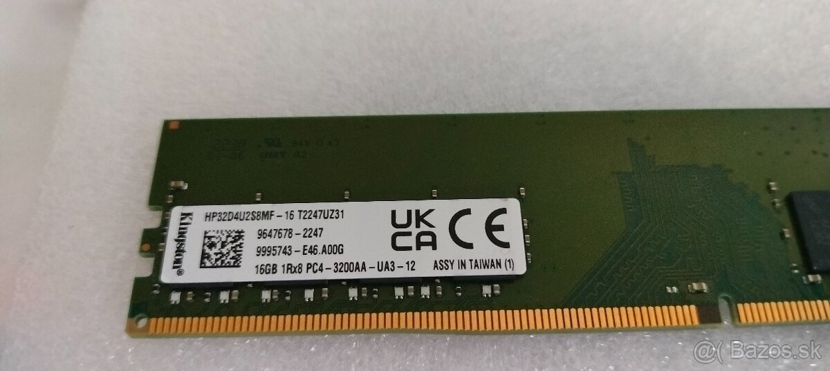 Kingston Value RAM 1x 16 GB DDR4, 3200 MHz - 2
