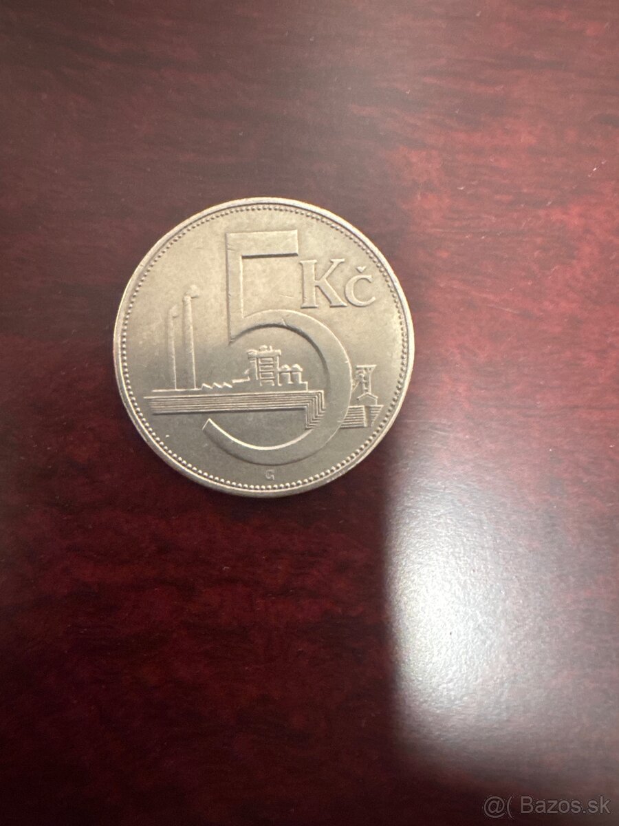 5 korún 1938 - 2