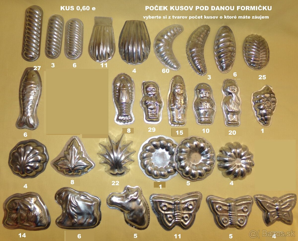 RETRO FORMIČKY, KOŠÍČKY, VANIČKY, ORIEŠKY, VYKRAJOVAČKY - 2