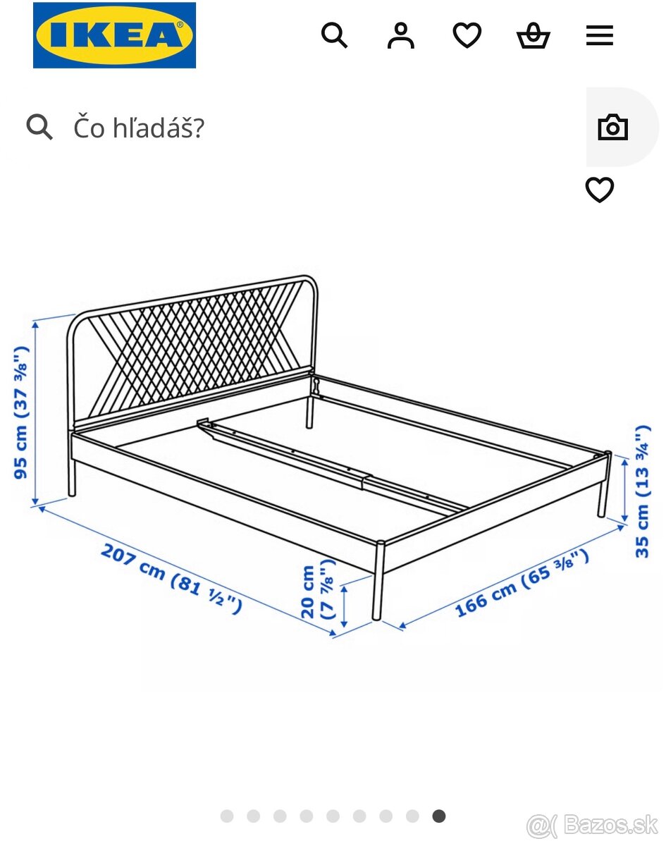 Posteľ 160x200 ikea - 2